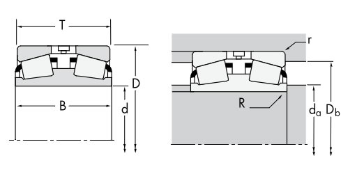 TIMKEN779D/772TDI双列双内圈平面图