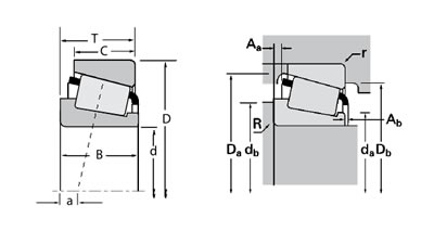 TIMKEN683/672-BTS开口销保持架平面图