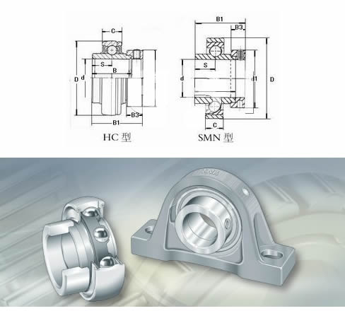 NTNUKFL318;H2318X轴承三维模拟图