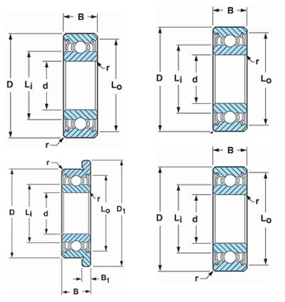 NMBR-2270HH微型轴承平面图